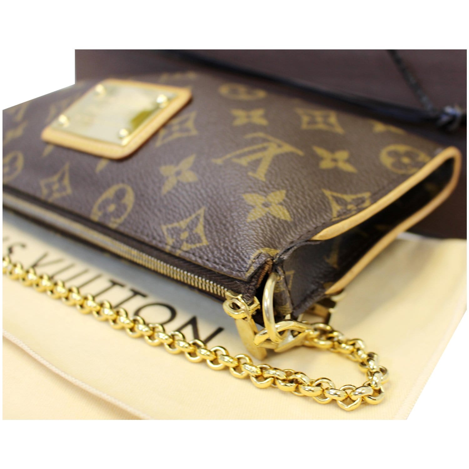 Louis Vuitton Discontinued Monogram Pochette Eva Crossbody Sophie Leather  ref.565218 - Joli Closet