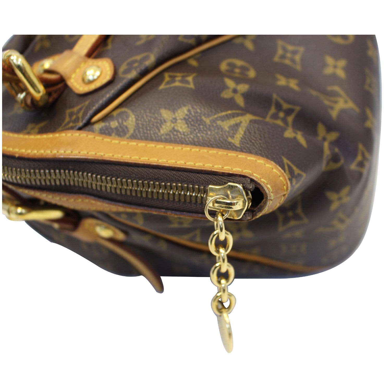 Tivoli cloth handbag Louis Vuitton Brown in Cloth - 25172524