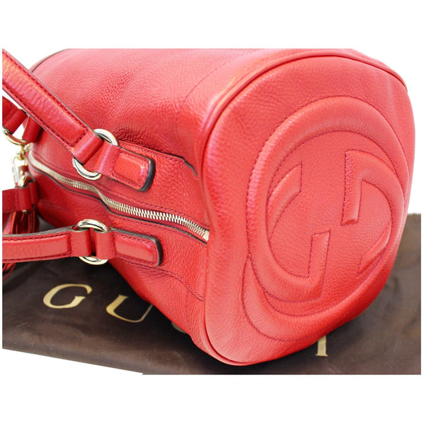 GUCCI Red Leather Soho Boston Bag-US