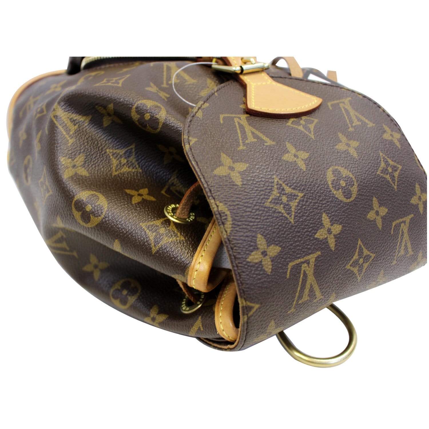Louis Vuitton Montsouris PM Backpack Brown Monogram With LV Logo Charm  M45501