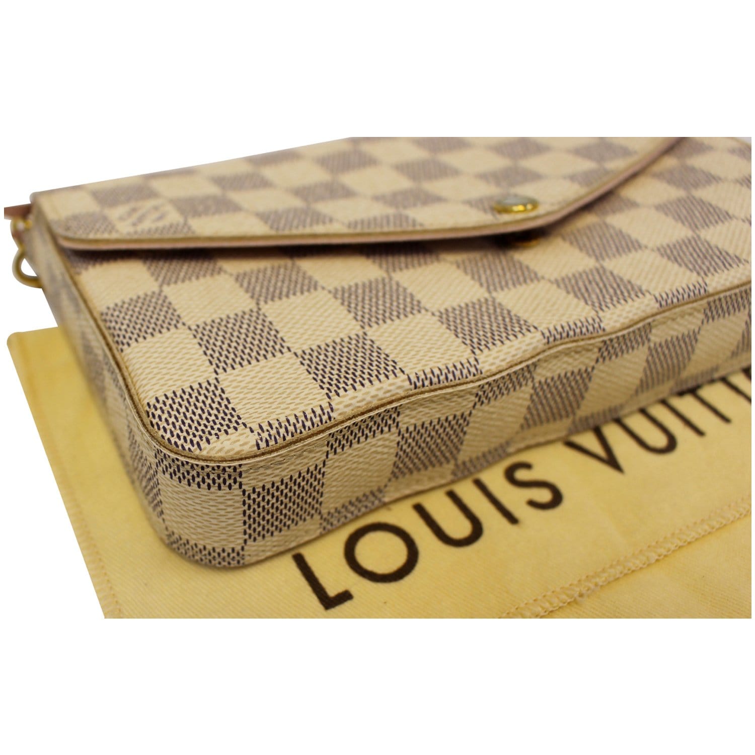 Louis Vuitton Pochette Felicie Bag Damier Azur White Cloth ref.1006702 -  Joli Closet