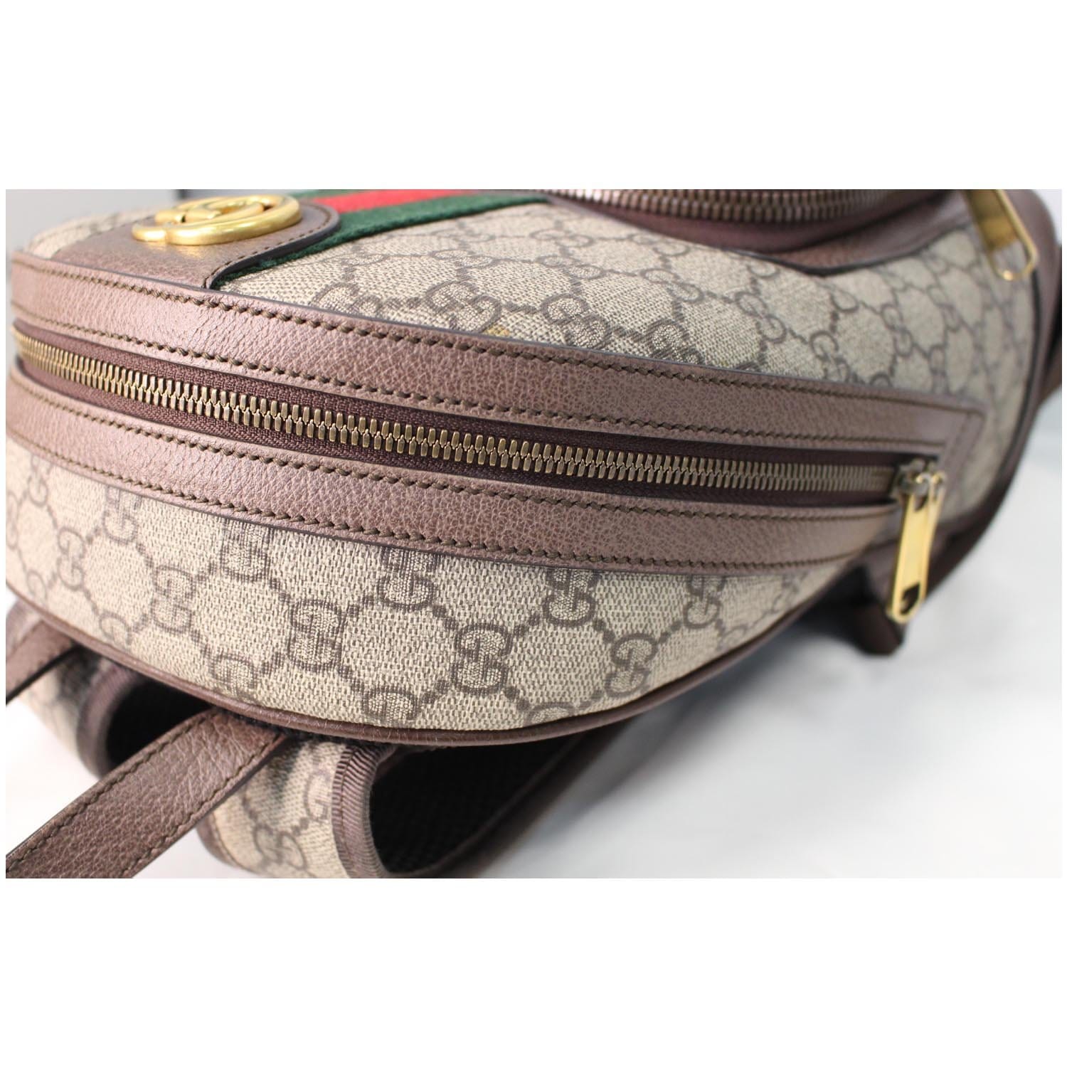 GUCCI: Ophidia GG mini bag with Web band - Beige