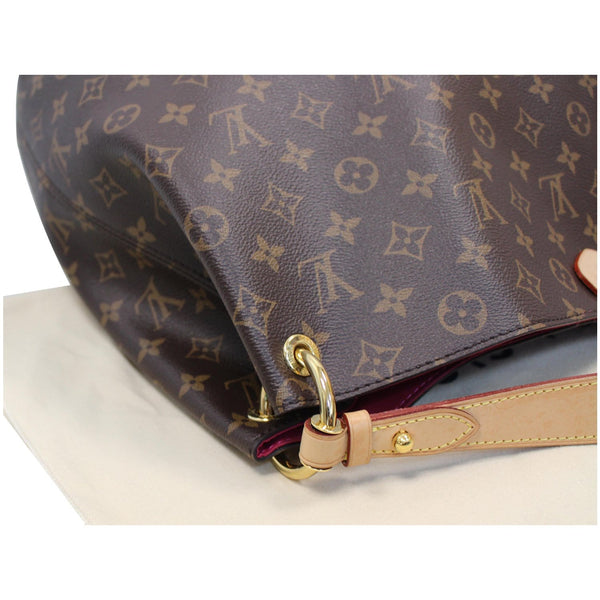 LOUIS VUITTON Graceful MM Monogram Canvas Shoulder Bag Brown