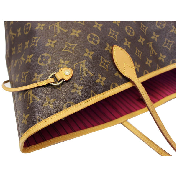 LOUIS VUITTON Neverfull GM Monogram Canvas Shoulder Bag Fuchsia-US