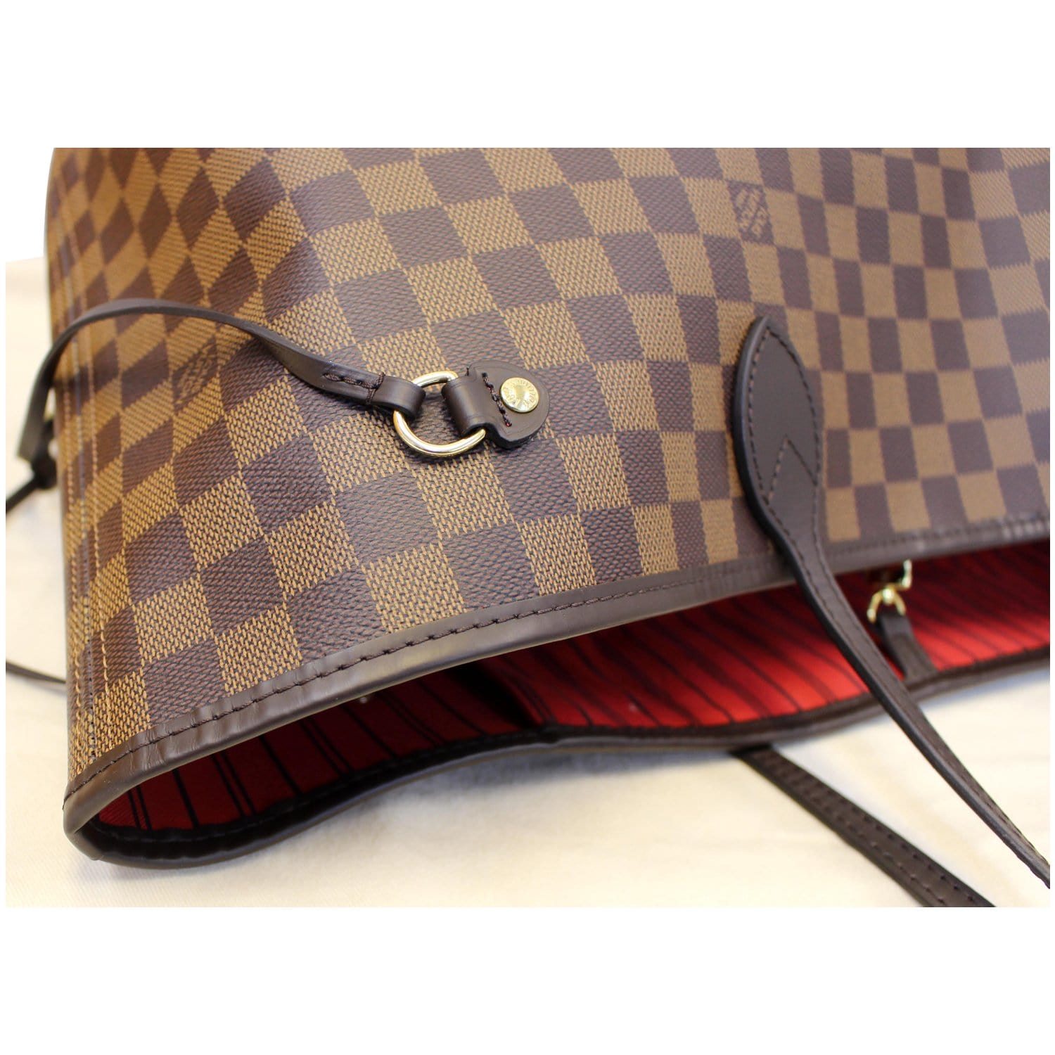 Neverfull tote Louis Vuitton Brown in Plastic - 35580592