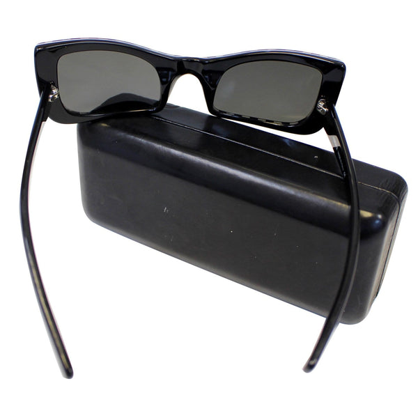 Versace Black and White Stripes Sunglasses - Case