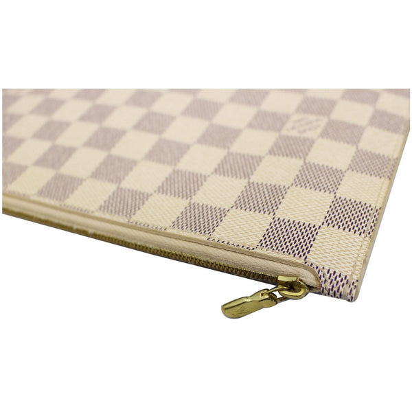 LOUIS VUITTON Pochette Wristlet Pouch Neverfull MM Damier Azur-US