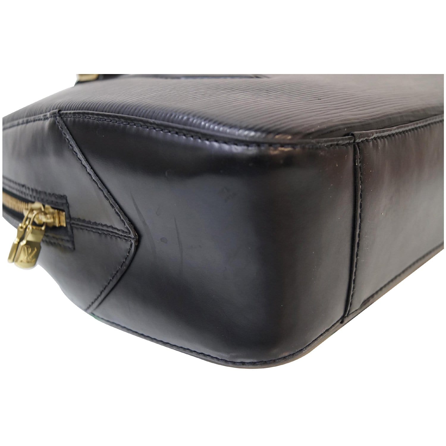 LOUIS VUITTON LV Voltaire Shoulder Bag Epi Leather Black Gold M52432 65BX703