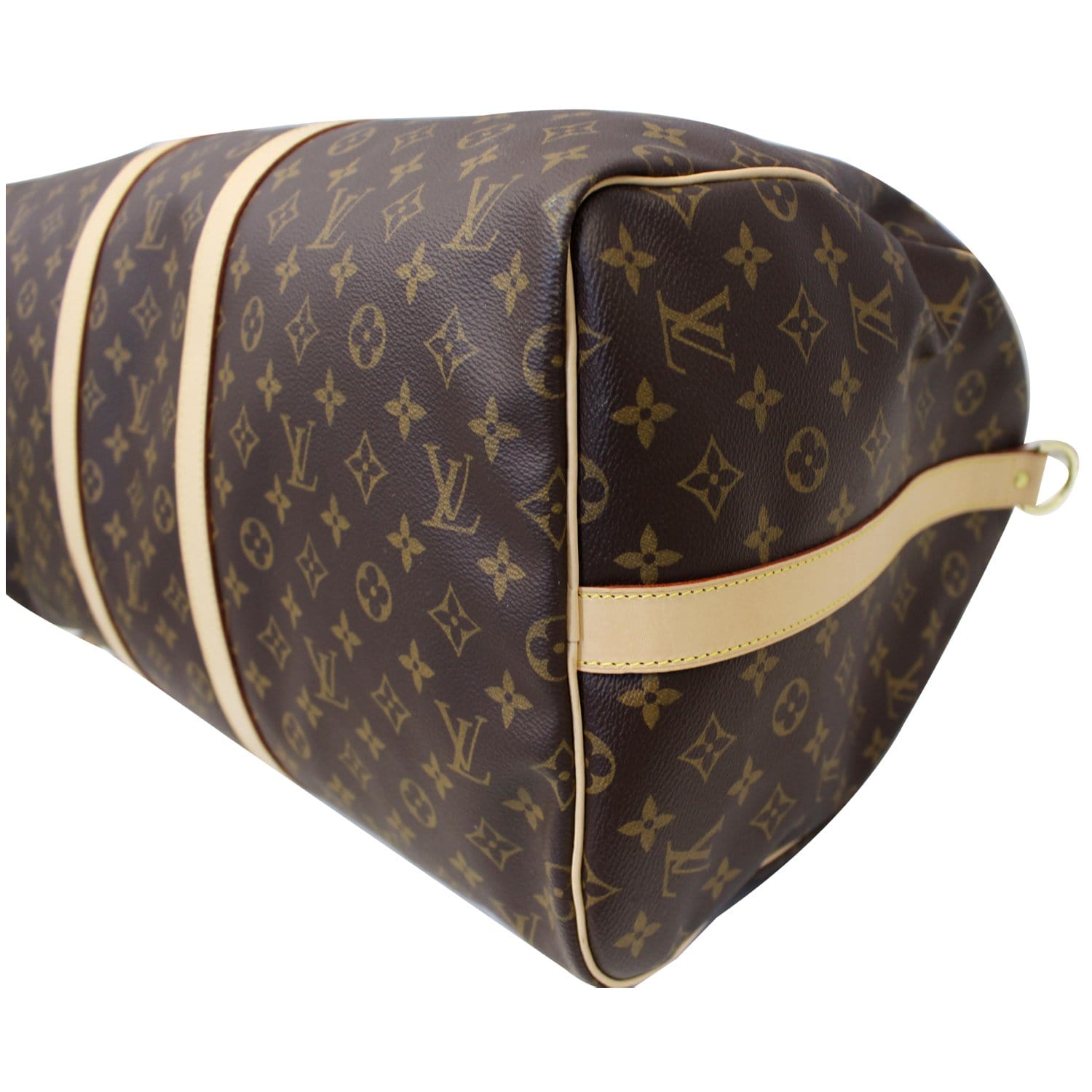 Louis Vuitton Waterproof Keepall Bandouliere Bag Monogram Canvas 55 Brown  497721