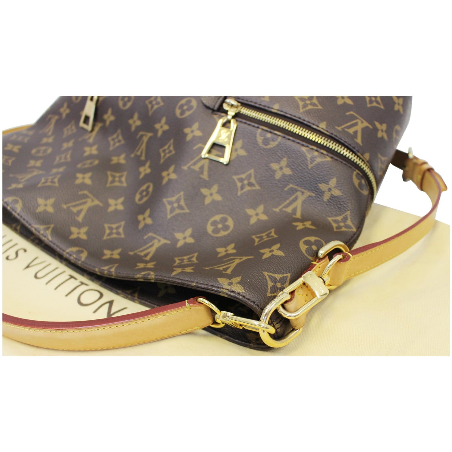 Louis Vuitton Melie Brown Monogram Canvas Shoulder Bag Hobo Satchel –  melissalovesbags