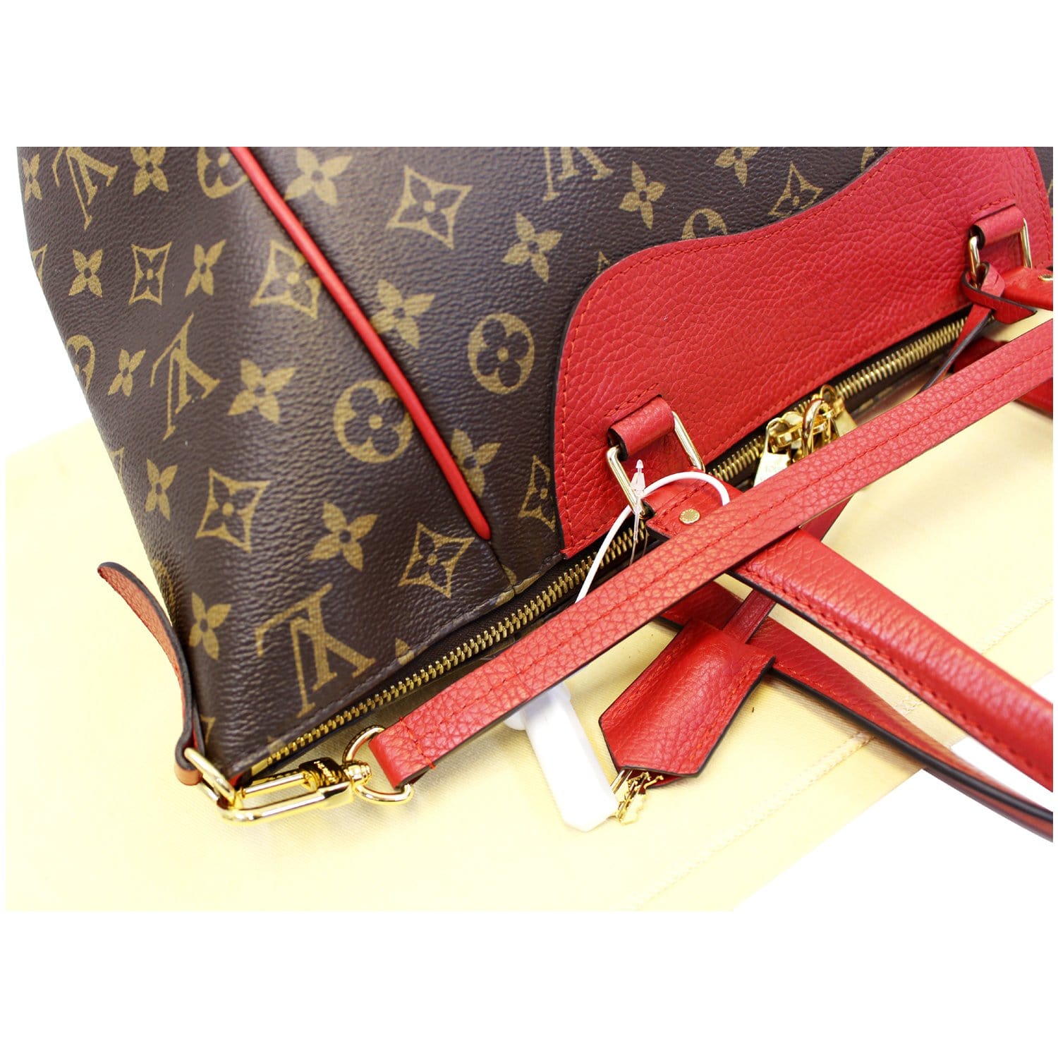 Louis Vuitton Purse With Red Trimmed