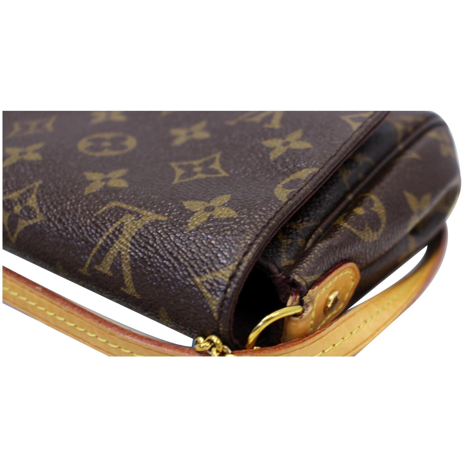 Favorite cloth handbag Louis Vuitton Brown in Cloth - 37053239
