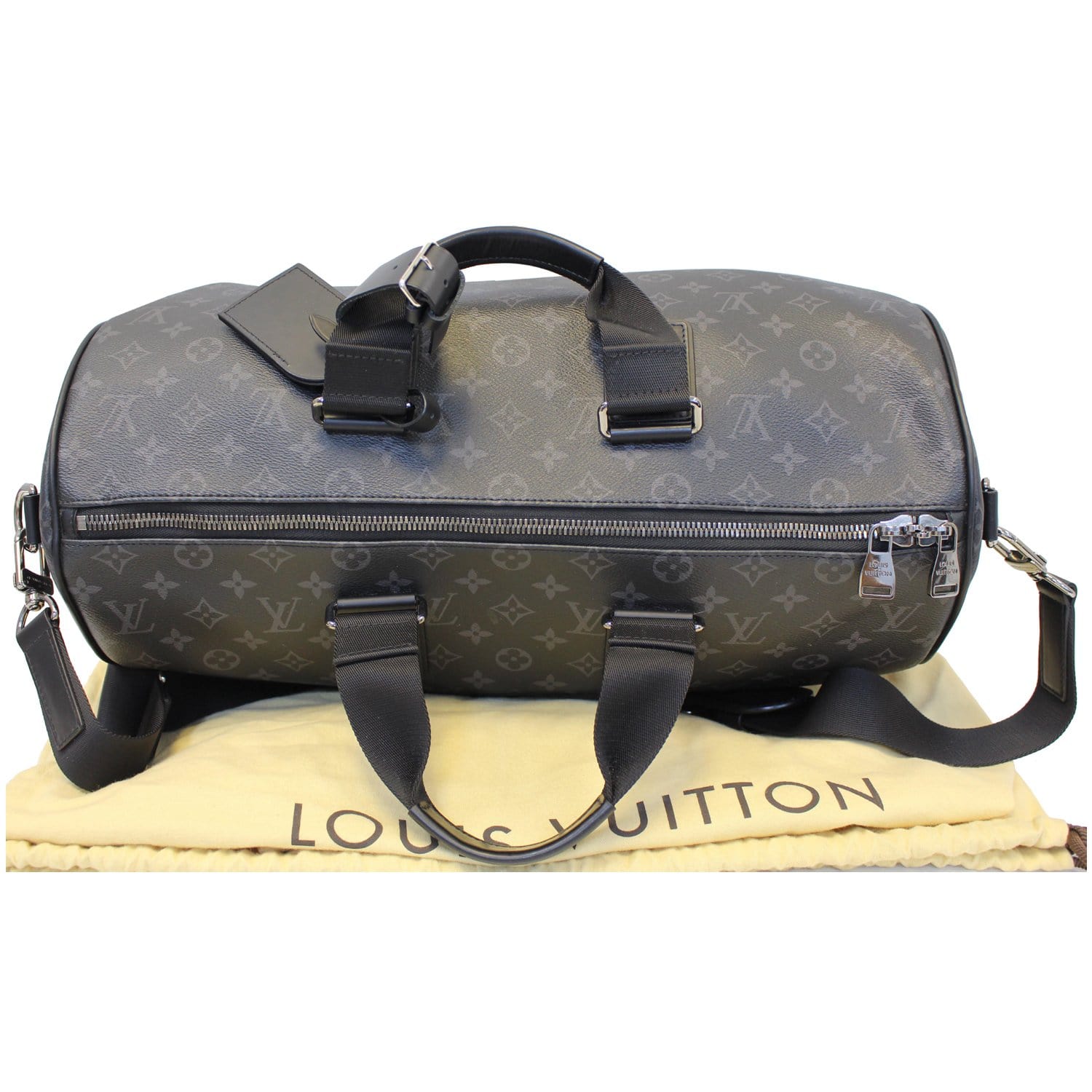 Replica Louis Vuitton Keepall Voyager Monogram Eclipse M43038 for