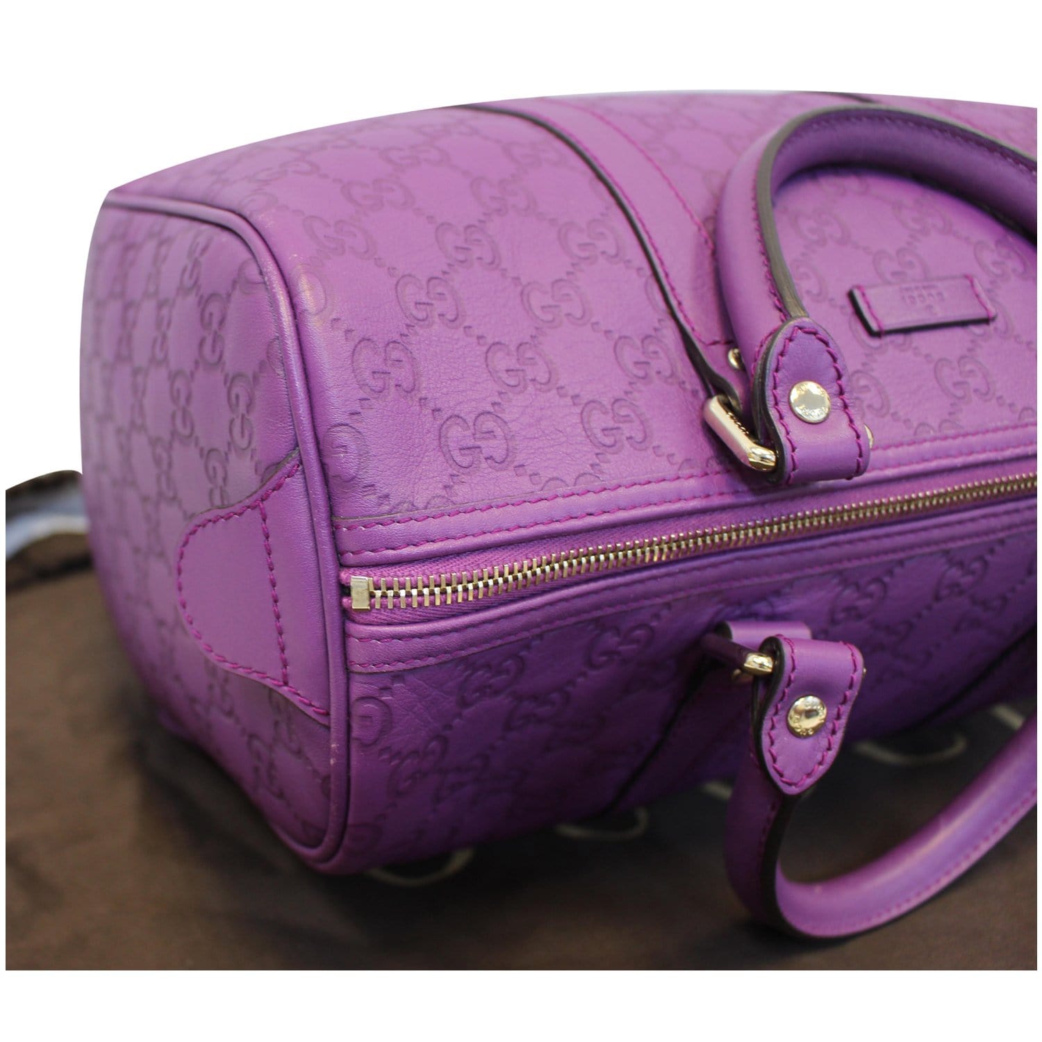 Gucci Purple Guccissima Leather Medium Joy Boston Bag Gucci