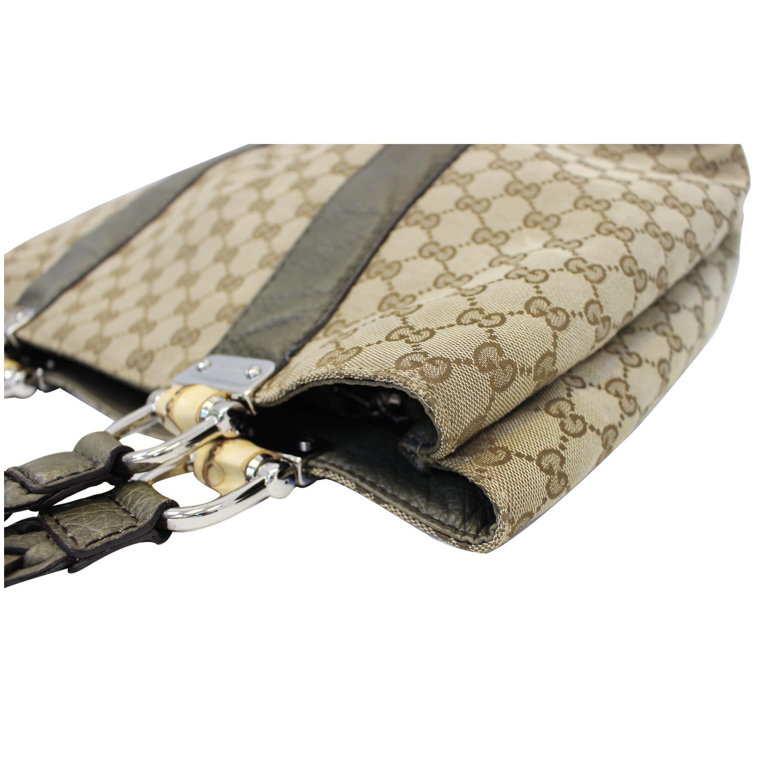 Gucci Bamboo Canvas Handbag