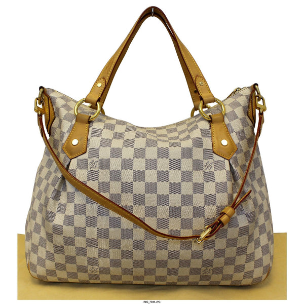 LOUIS VUITTON Evora MM Damier Azur Tote Shoulder Bag-US