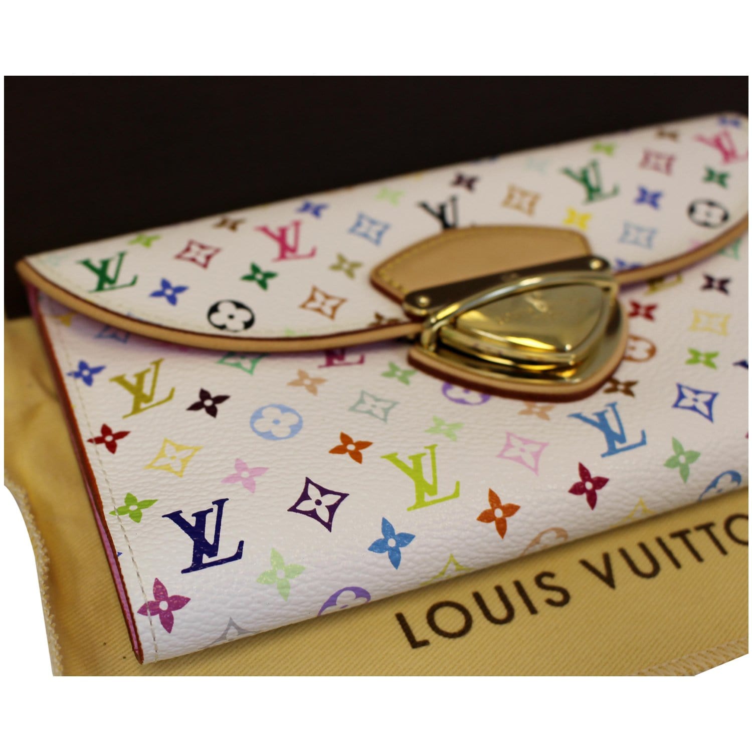 Louis Vuitton - LOUIS VUITTON AUTHENTIC EUGENIE MULTICOLOR WALLET/WOC &  DUSTBAG on Designer Wardrobe