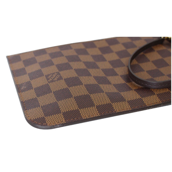 LOUIS VUITTON Pochette Wristlet Pouch Damier Ebene Neverfull GM Brown