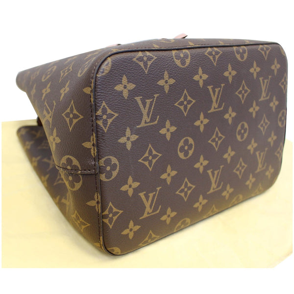 LOUIS VUITTON Neonoe Monogram Canvas Shoulder Bag Rose Ballerine