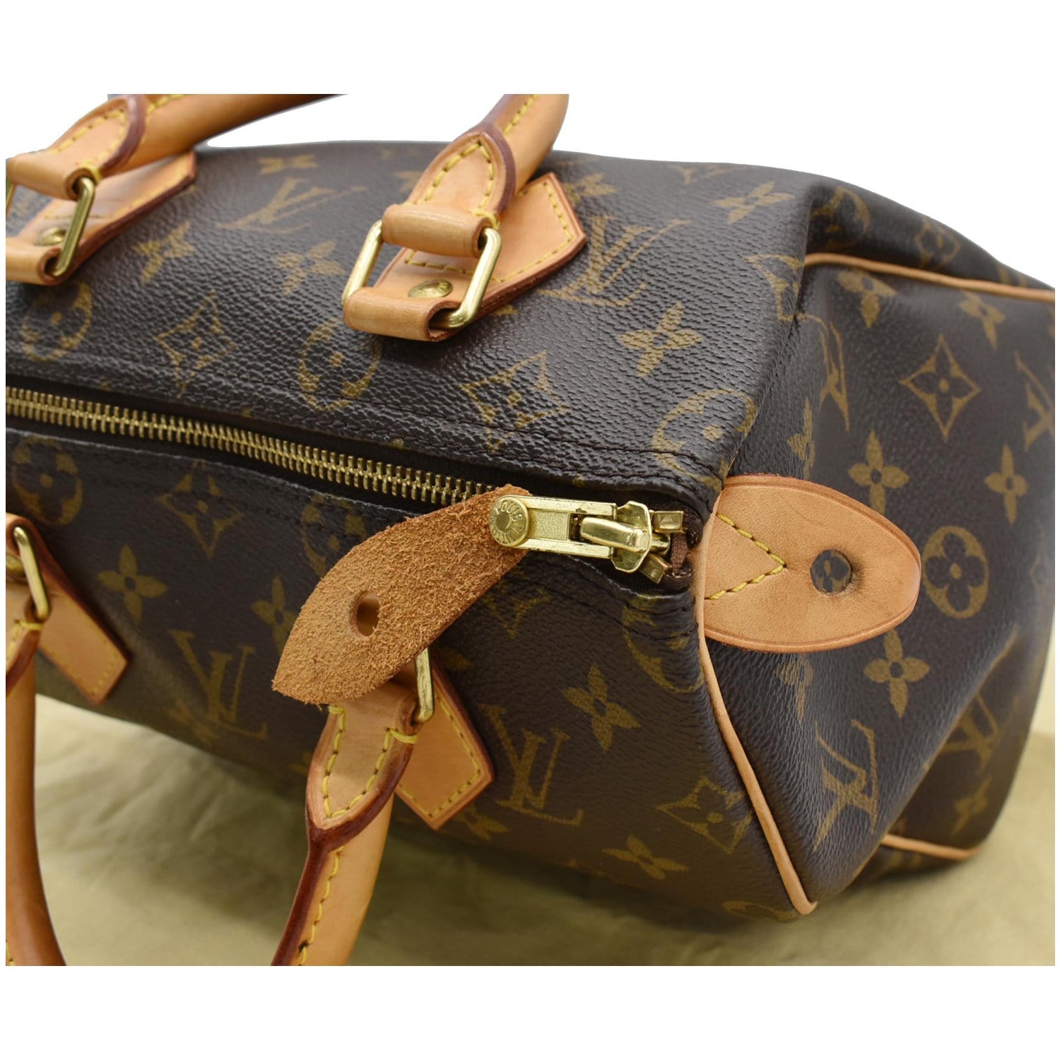 Brown Louis Vuitton 2008 Monogram Speedy 25 Bag