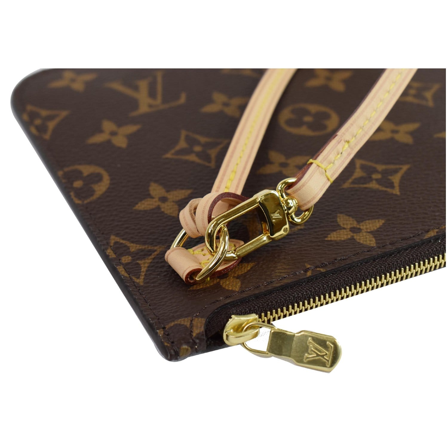 Louis Vuitton, Bags, Louis Vuitton Monogram Neverfull Pouch Clutch  Pochette Wristlet New