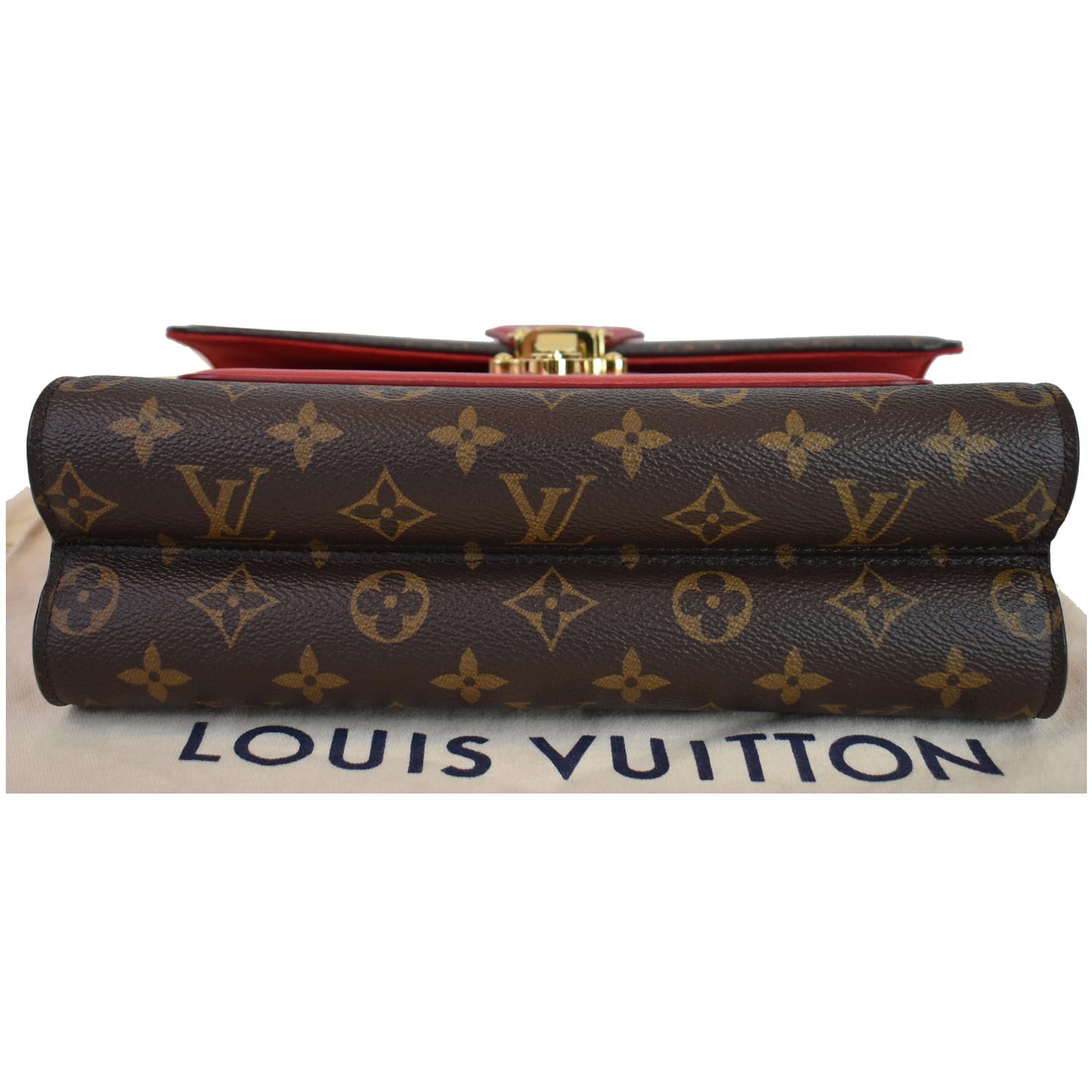 M50185 Louis Vuitton Monogram Canvas Twinset Cross-body Bag-Cherry