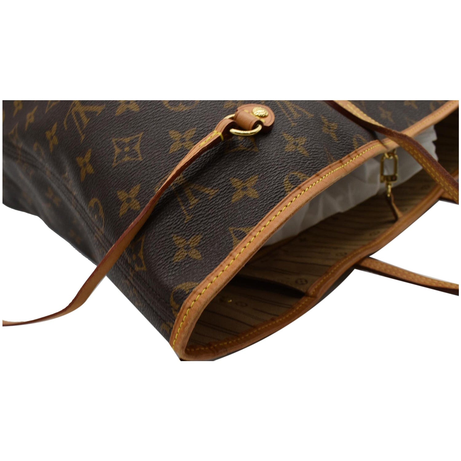 Louis Vuitton Neverfull mm Monogram Canvas Tote Bag 2008