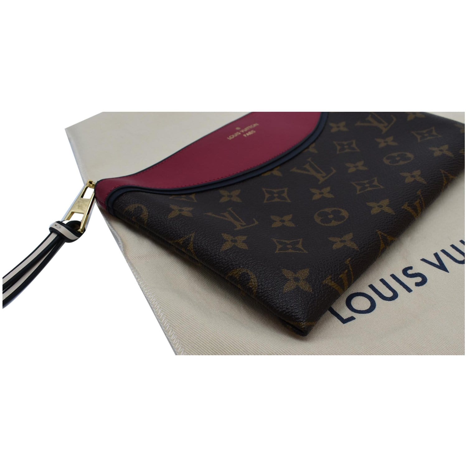 Louis Vuitton Tuileries Pochette Monogram Canvas with Leather at