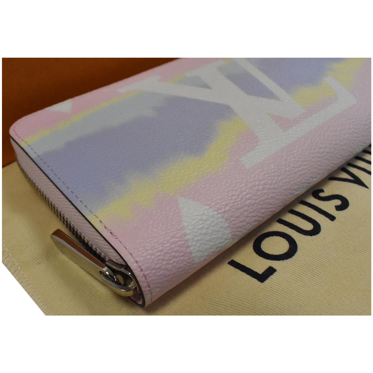 Louis Vuitton Zippy Wallet LV Escale Pastel in Coated Canvas with