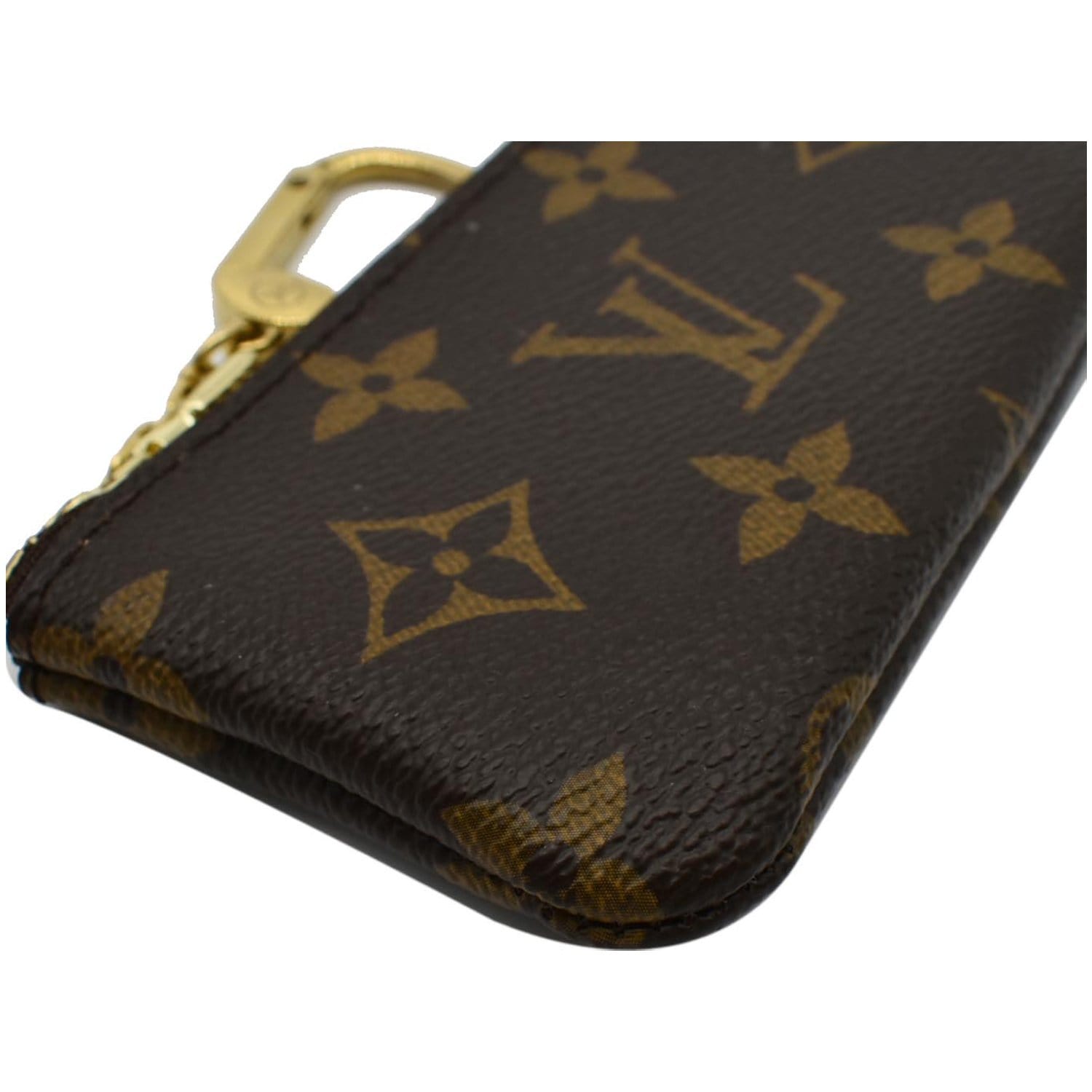 Louis Vuitton Key Pouch Monogram Brown in Coated Canvas with Gold-Tone - US