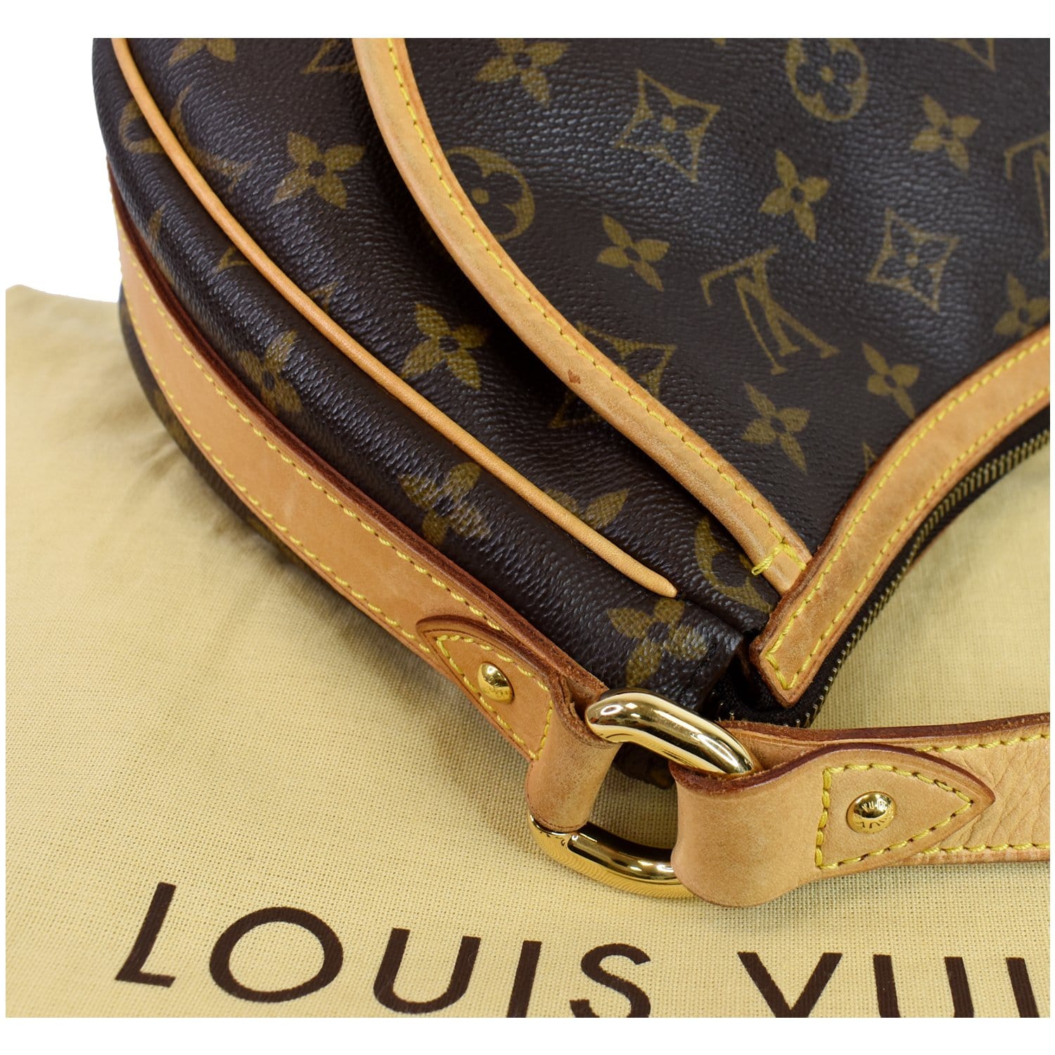 Brown Louis Vuitton Monogram Tulum Pochette Key Chain