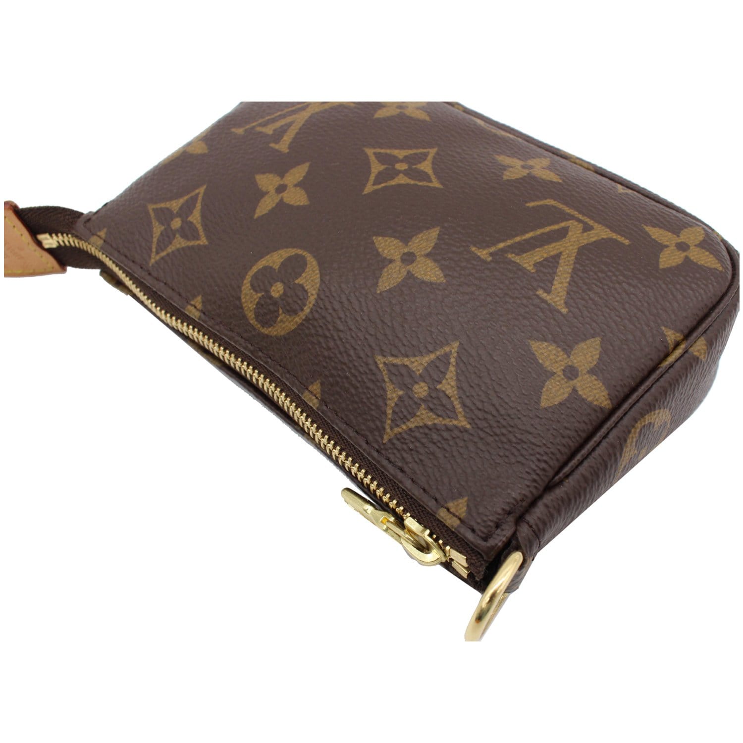 Pochette accessoire leather mini bag Louis Vuitton Brown in Leather -  29724640