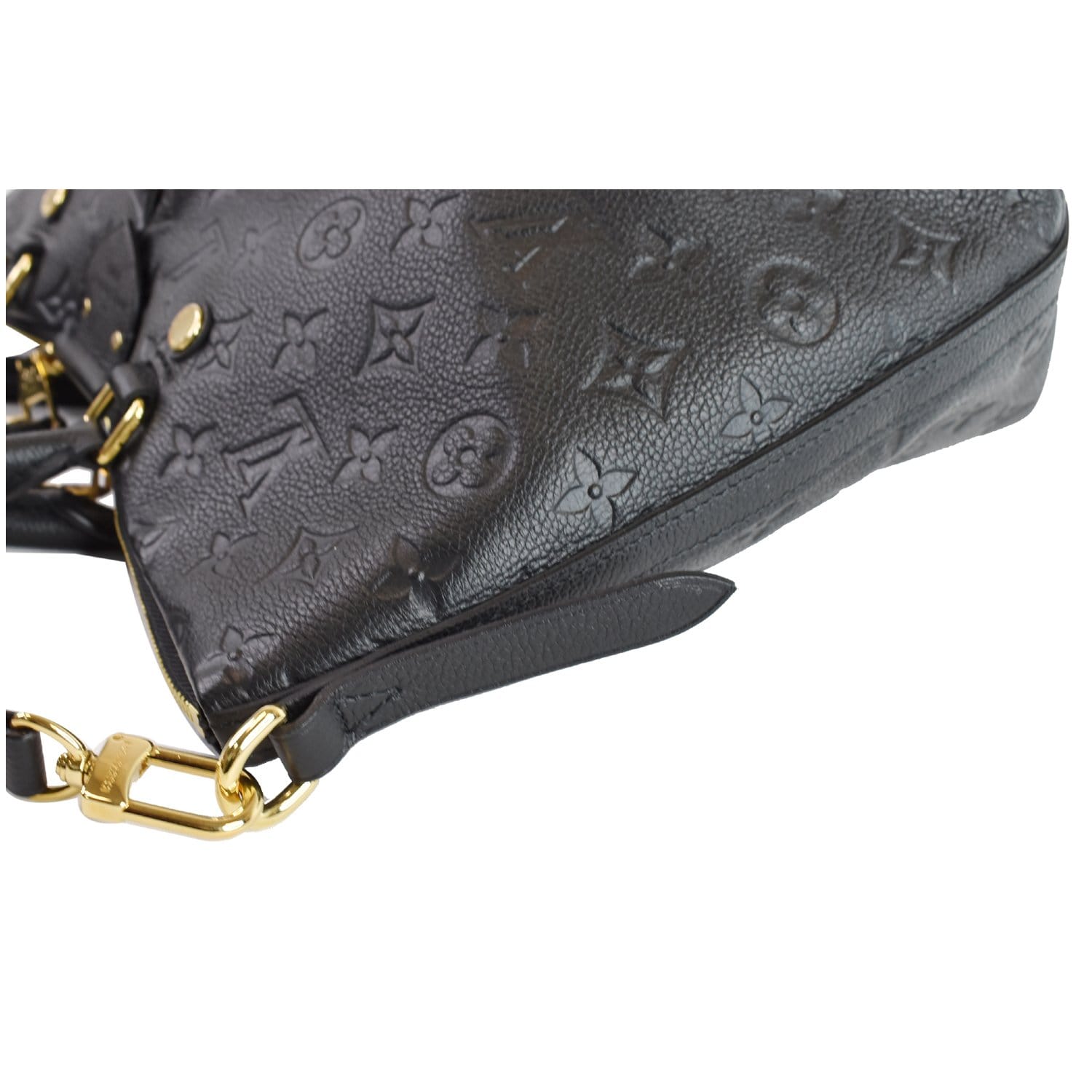 2016 Louis Vuitton Black Embossed Empreinte Leather Mazarine MM at 1stDibs