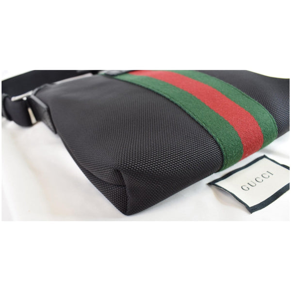 GUCCI Techno Canvas Web Messenger Bag Black 631195