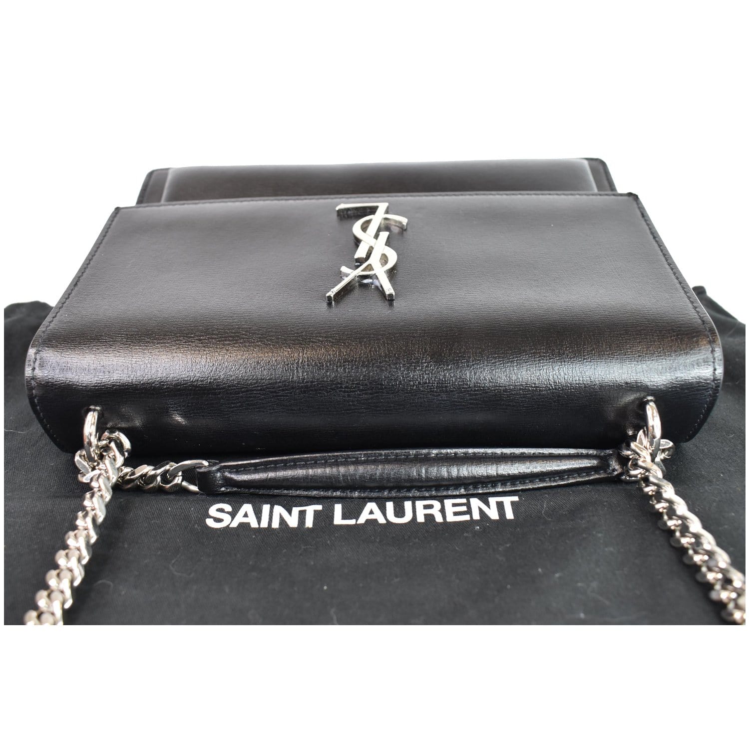 Saint Laurent - Sunset Medium Leather Shoulder Bag - Womens - Black