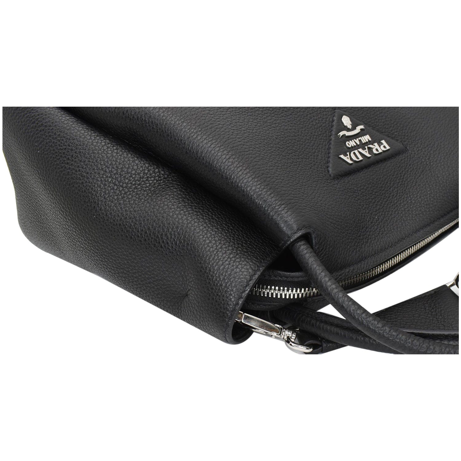 Prada Black Daino Leather Two Way Tote Bag – I MISS YOU VINTAGE