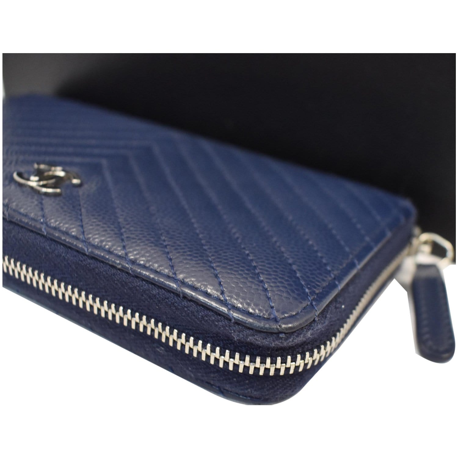 Chanel Zip Around Wallet Quilted Caviar Long - ShopStyle