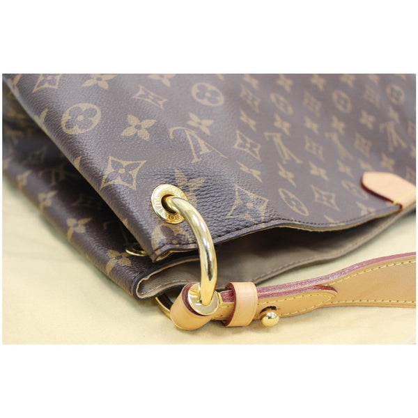 close view lv Graceful MM Monogram Canvas Satchel Bag