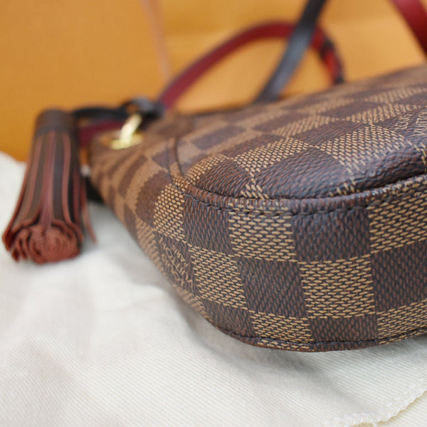 LOUIS VUITTON South Bank Besace Damier Ebene Crossbody Bag Brown