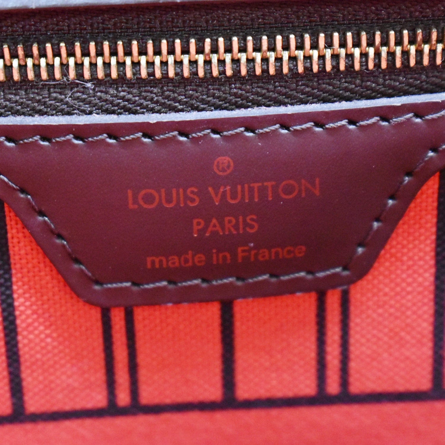 Louis Vuitton Neverfull Damier Ebene Clutch Dark brown Cloth ref