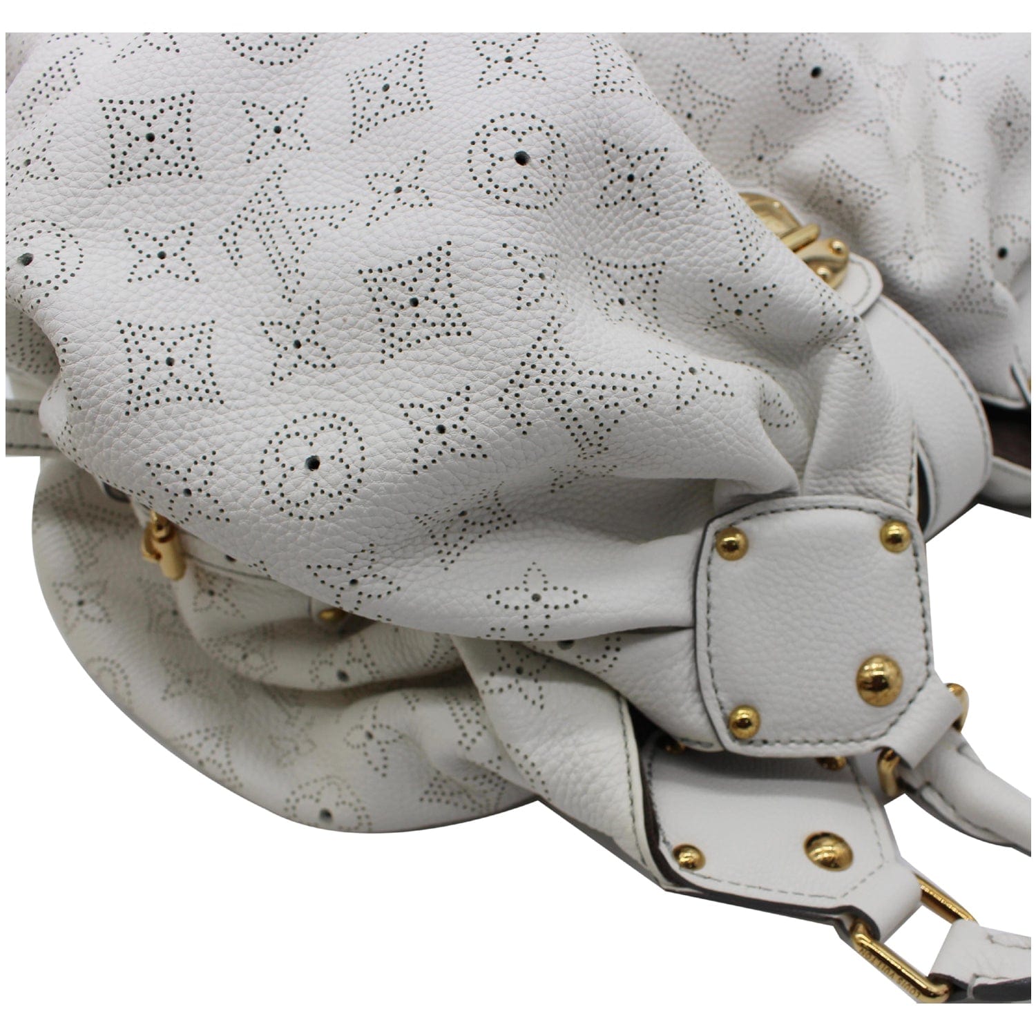 Louis Vuitton Off White Monogram Mahina Leather XL Bag at 1stDibs