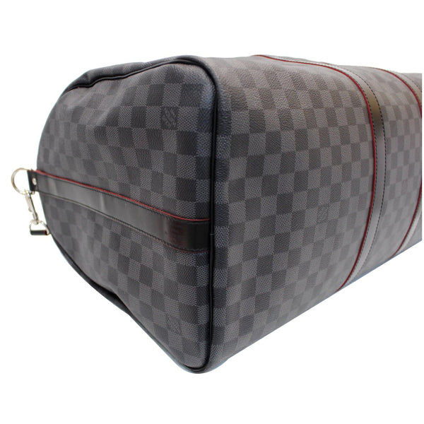 Louis Vuitton Keepall 55 Damier Graphite Travel Bag left side view