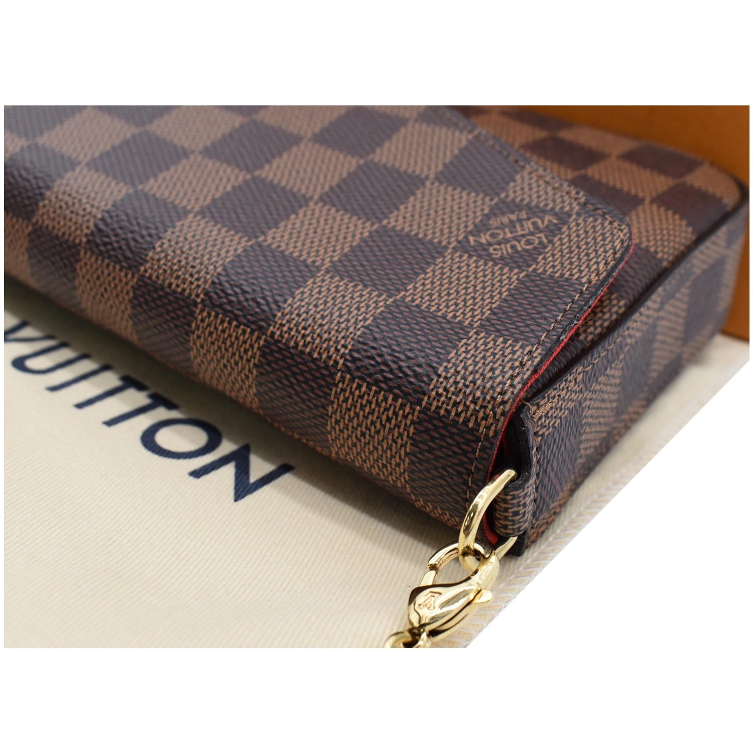 Louis Vuitton Brown Felicie Pochette Damier Canvas Crossbody Bag