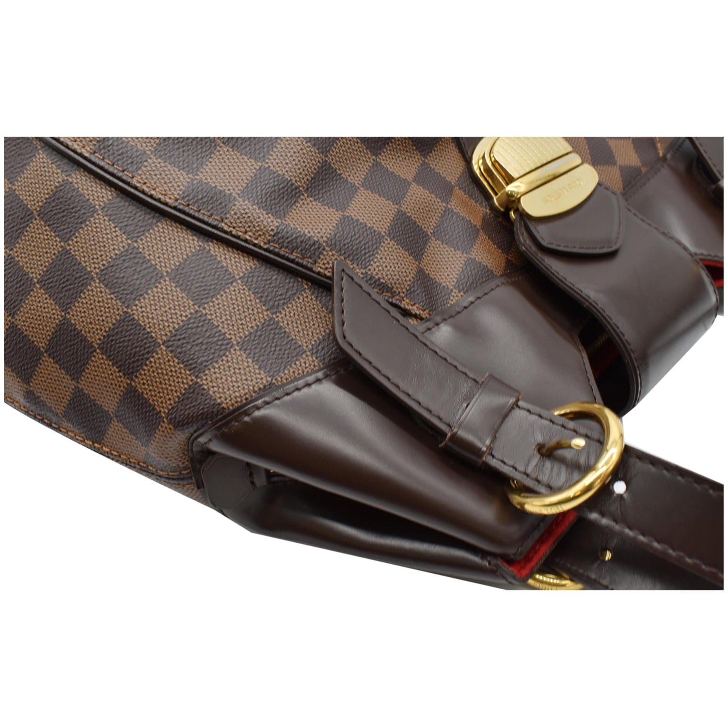 Louis Vuitton Damier Ebene Sistina GM Shoulder Bag (SHF-23441)
