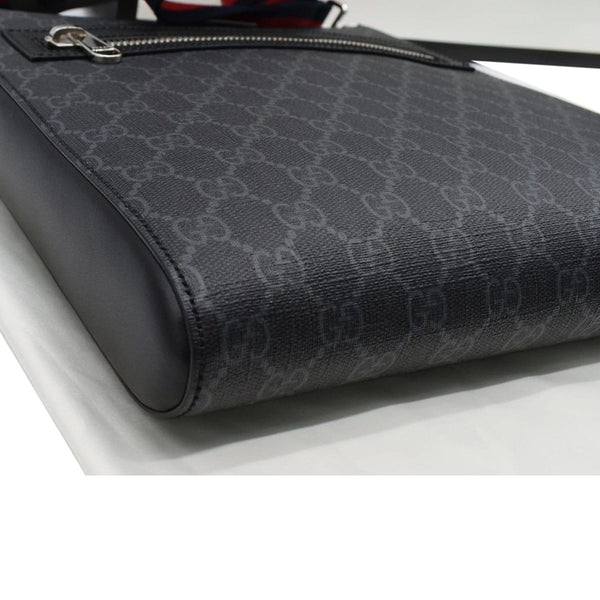 GUCCI GG Supreme Square Messenger Bag Black 474137