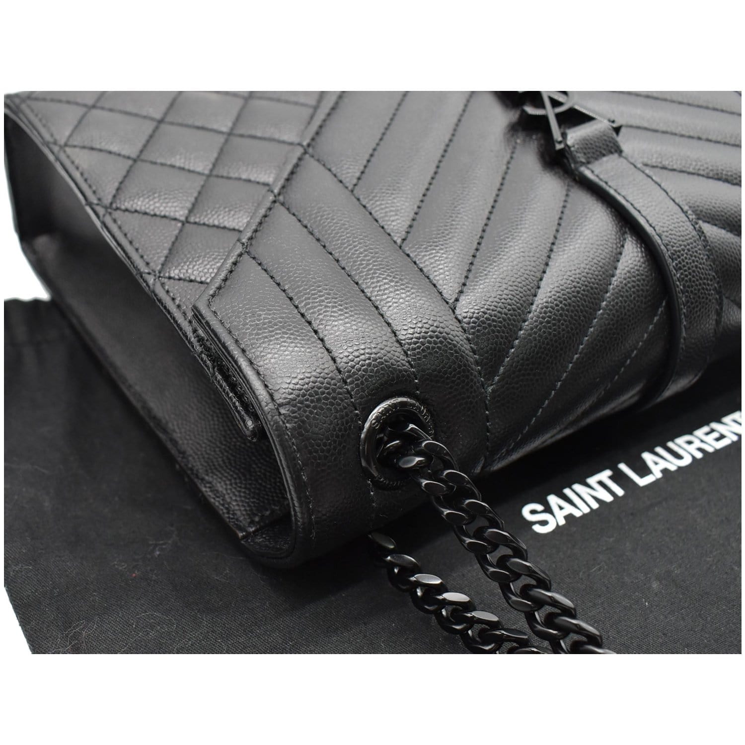 Saint Laurent Black Envelope shoulder bag