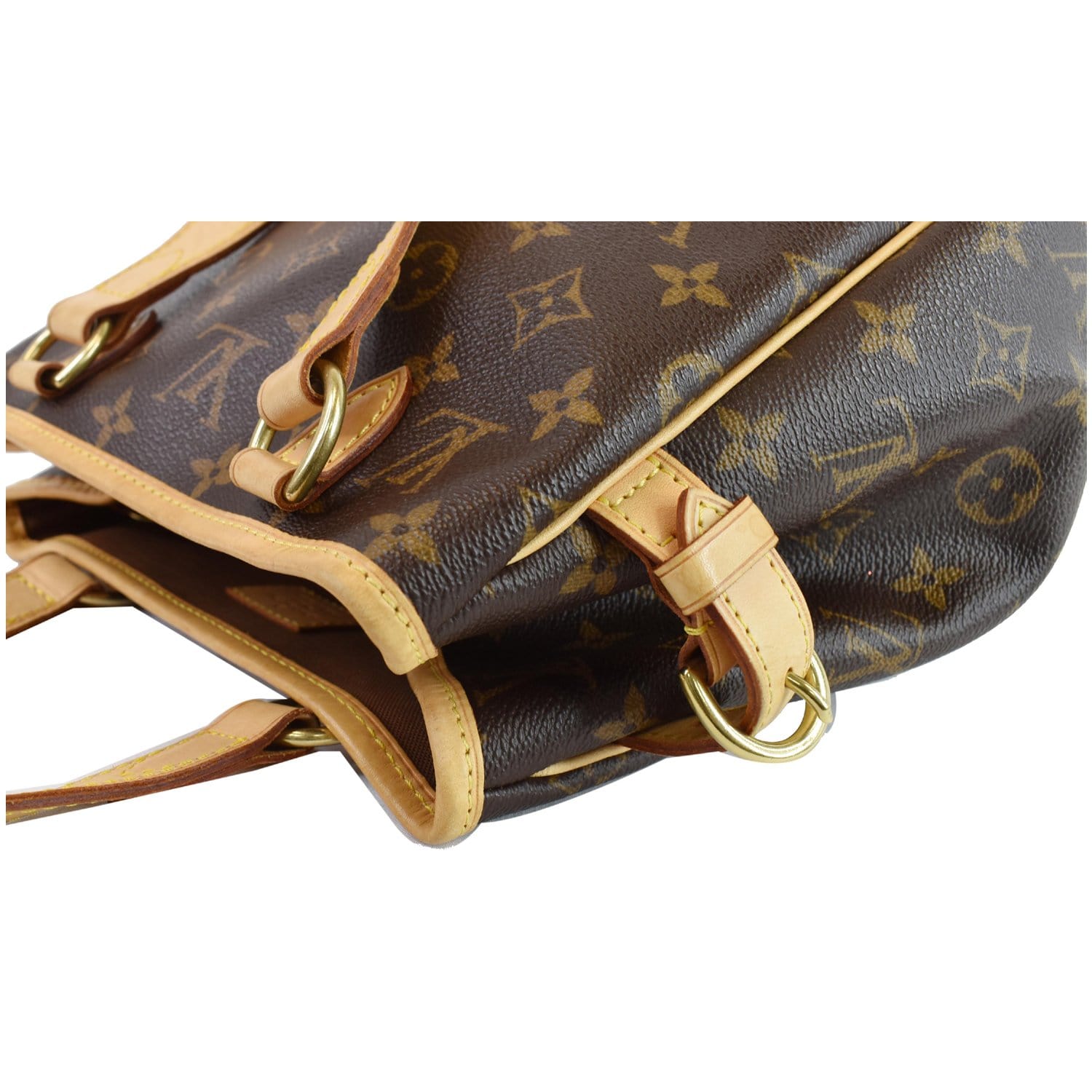 Louis Vuitton Batignolles Handbag Monogram Canvas Vertical Brown 2168822