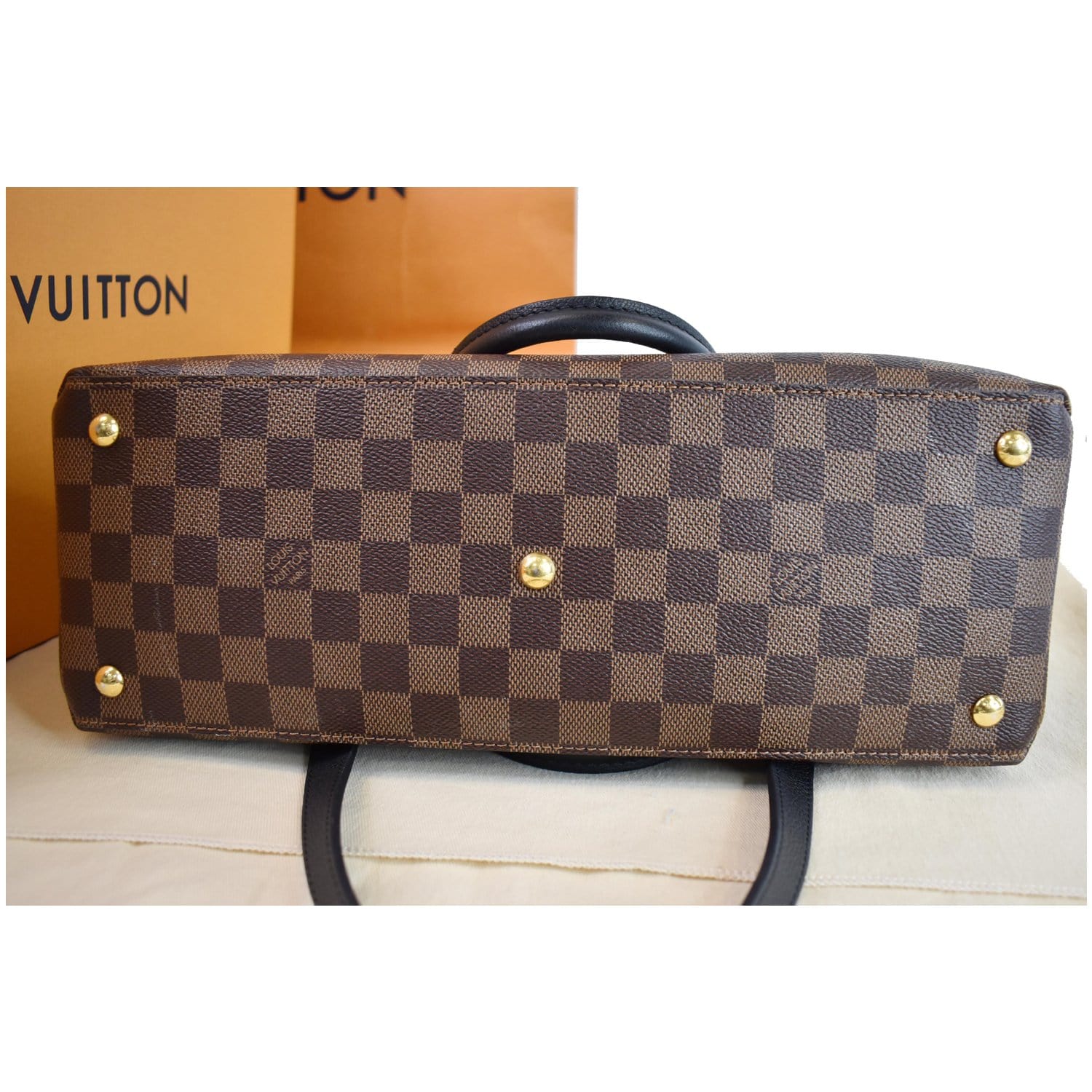 Louis Vuitton Damier Ebene and Noir MM or GM Neverfull Pouch