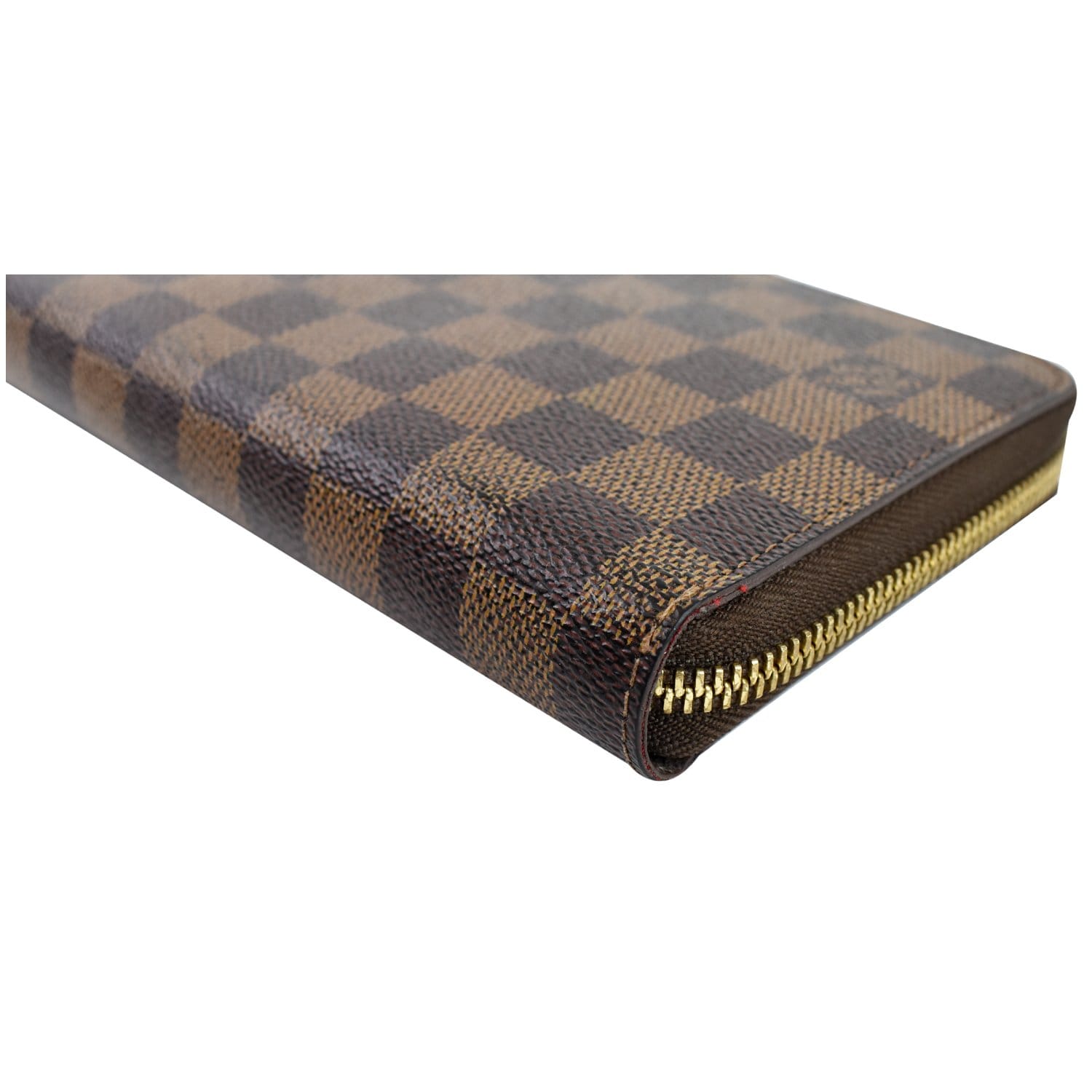 Louis Vuitton damier ebene wallet Light brown Dark brown Leather ref.101306  - Joli Closet