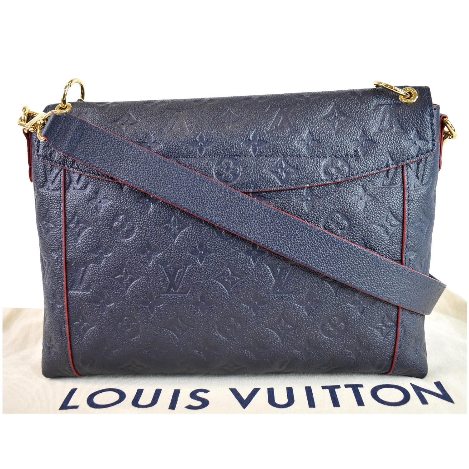 Louis Vuitton Marine Rouge Monogram Empreinte Leather Blanche